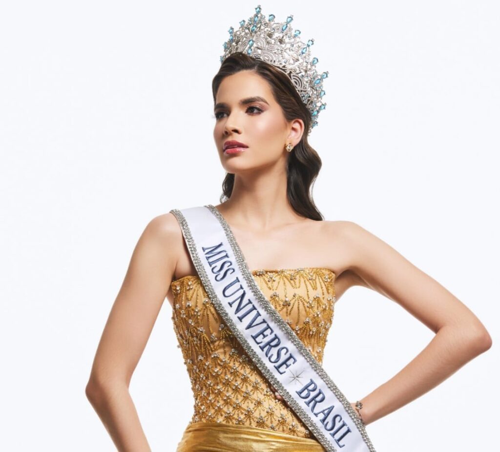 Gabriela Lacerda veste criações de Mário Cézar, o estilista paranaense que conquistou o olhar internacional